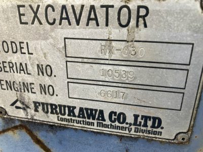 FURUKAWA FX030 10539 used BACKHOE |KHS japan