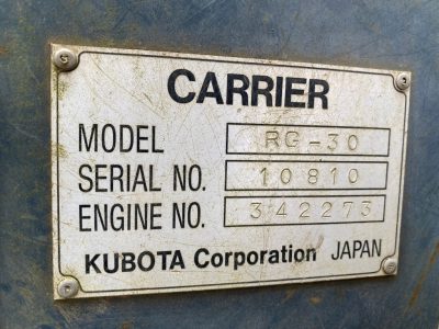 KUBOTA RG30 10810 used compact tractor |KHS japan